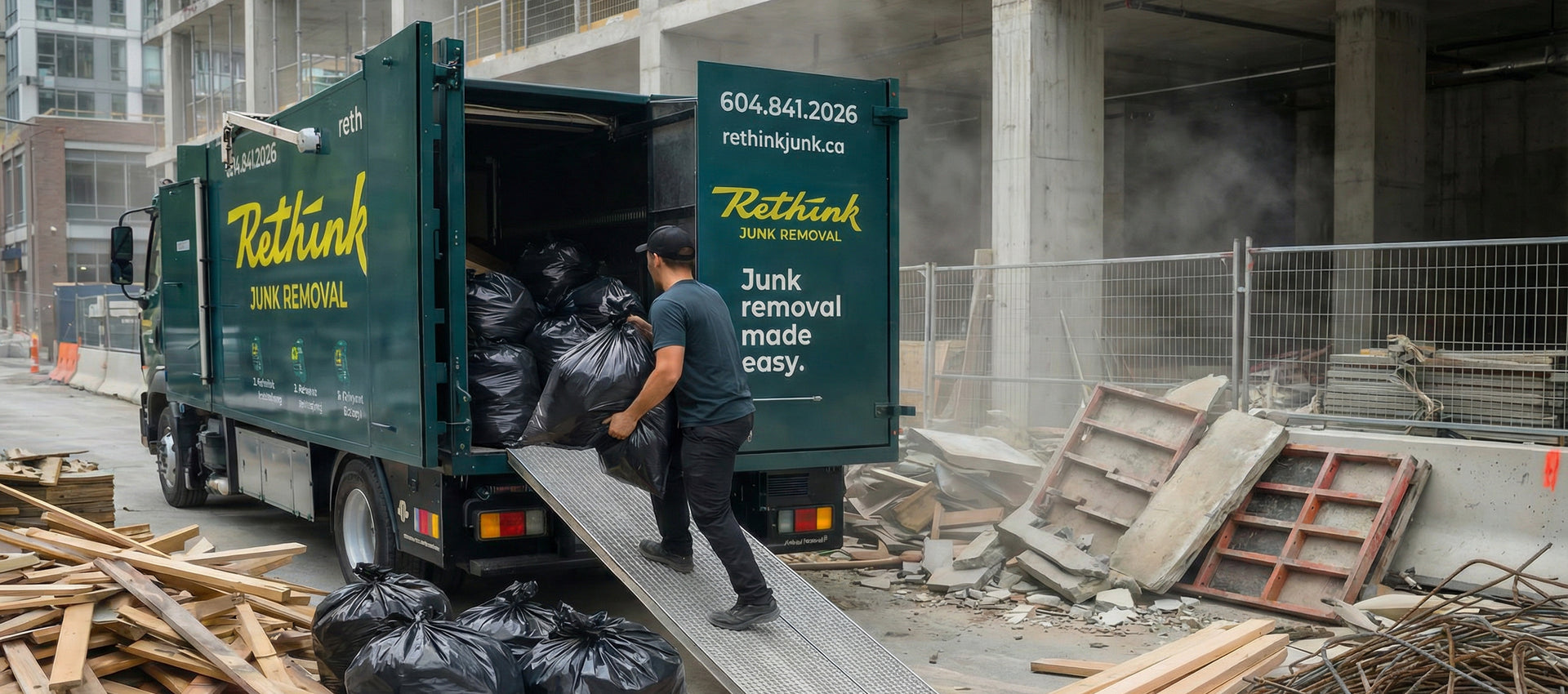 Construction debris removal